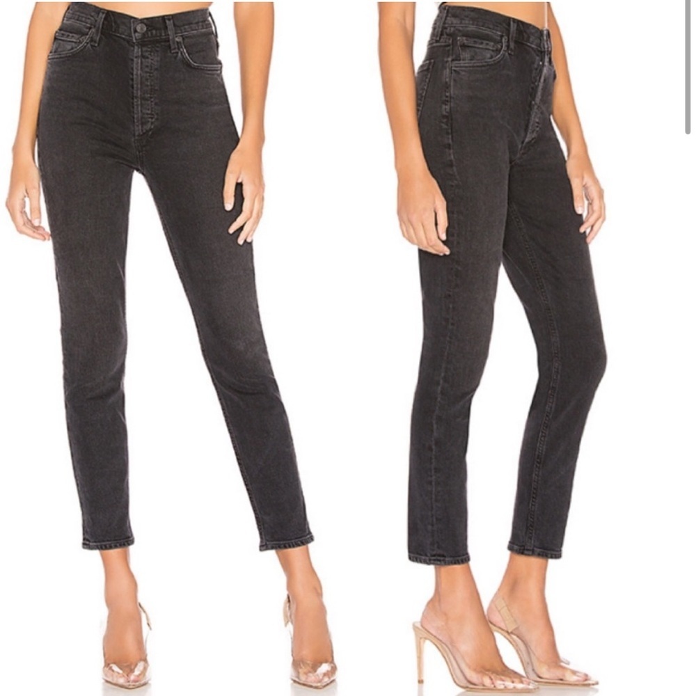 Agolde Nico High Rise Slim Fit Jeans in Relic 25